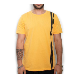 T-shirt Cotton-rich Oversize ocre jaune - Minimal COT0012-3