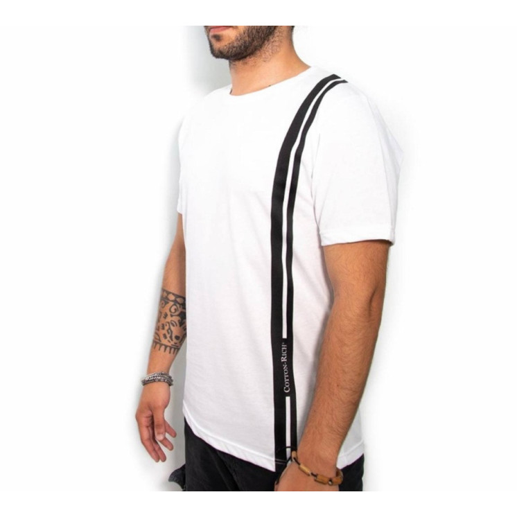 T-shirt Cotton-rich Oversize blanc - Minimal COT0012-1