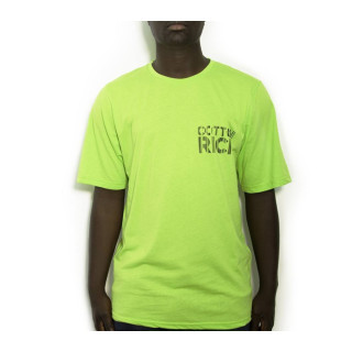 T-shirt Cotton-rich Oversize vert lime - Geometric COT0011-3