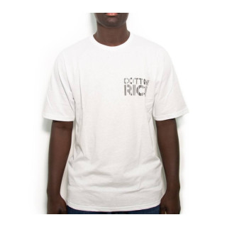 T-shirt Cotton-rich Oversize blanc - Geometric COT0011-1