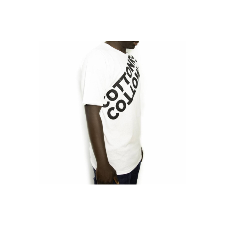 T-shirt Cotton-rich Oversize blanc - Mirror COT0009-1