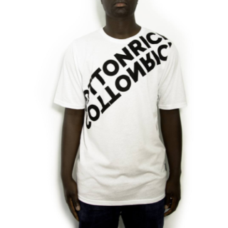 T-shirt Cotton-rich Oversize blanc - Mirror COT0009-1