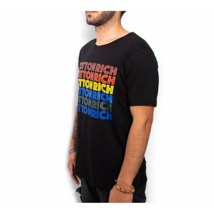 T-shirt Cotton-rich basic noir - Unconventional COT0008-2
