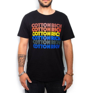 T-shirt Cotton-rich basic noir - Unconventional COT0008-2