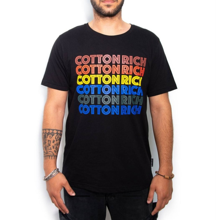 T-shirt Cotton-rich basic noir - Unconventional COT0008-2