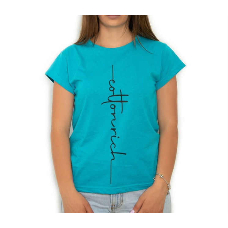 T-shirt Cotton-rich basic vert émeraude - Classic COT0007-4