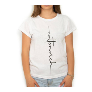 T-shirt Cotton-rich basic blanc - Classic COT0007-1