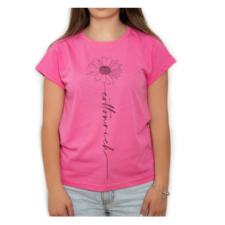 T-shirt Cotton-rich basic rose - Daisy COT0006-3
