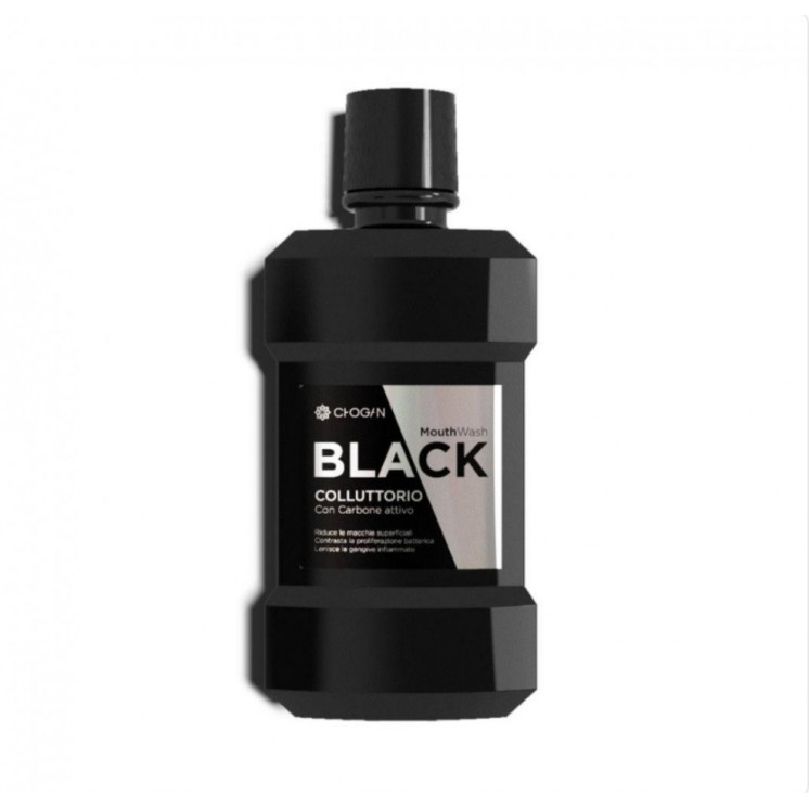 Bain de bouche black au charbon actif BLK04 - 250ml par Chogan